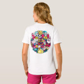 Japanse Doodle Kunst T-shirt (Achterkant volledig)
