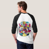 Japanse Doodle Kunst T-shirt (Achterkant volledig)