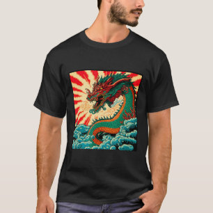 Japanse Draak Anime Japan Chinese Dragons Tatoeage T-shirt