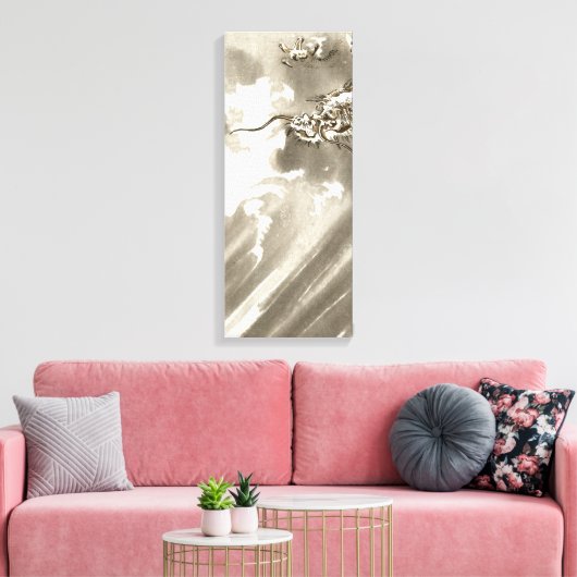  Japanse draak Canvas Afdruk (Insitu (Woonkamer))