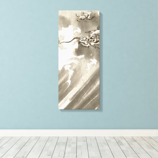  Japanse draak Canvas Afdruk (Insitu (Houten vloer))