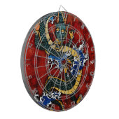 Japanse draak dartbord (Voorkant Links)