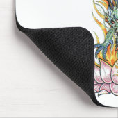 Japanse draak en Lotus Flower Muismat (Hoek)