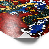 Japanse draak foto afdruk (Hoek)