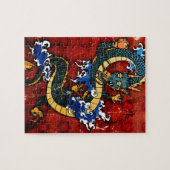 Japanse draak - geluk legpuzzel (Horizontaal)
