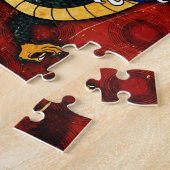 Japanse draak - geluk legpuzzel (Zijkant)