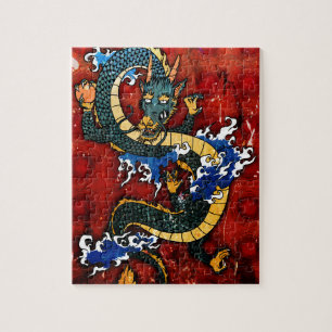 Japanse draak - geluk legpuzzel