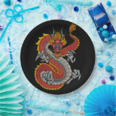 Japanse draak illustratie papieren bordje (Feest)