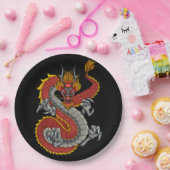 Japanse draak illustratie papieren bordje (Feest)
