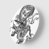 Japanse draak - in de Chinese stijl Ronde Klok (Hoek)