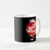 Japanse Draak Japanse vlag Japan Koffiemok (Voorkant rechts)