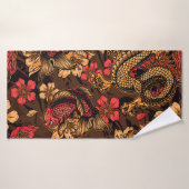 Japanse draak koi patroon. badhanddoek (Badhanddoek)