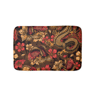 Japanse draak koi patroon. badmat