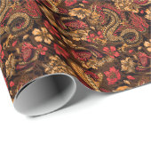 Japanse draak koi patroon. cadeaupapier (Rol Hoek)