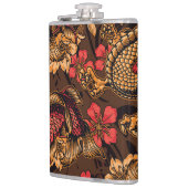 Japanse draak koi patroon. heupfles (Links)