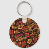 Japanse draak koi patroon. sleutelhanger (Achterkant)