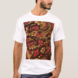 Japanse draak koi patroon. t-shirt