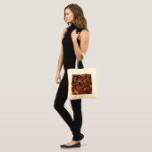 Japanse draak koi patroon. tote bag (Voorkant (model))