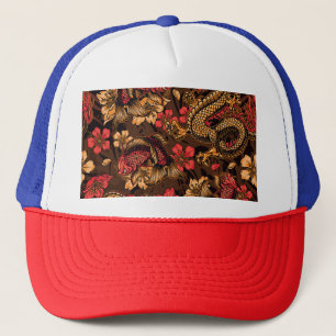 Japanse draak koi patroon. trucker pet