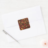 Japanse draak koi patroon. vierkante sticker (Envelop)