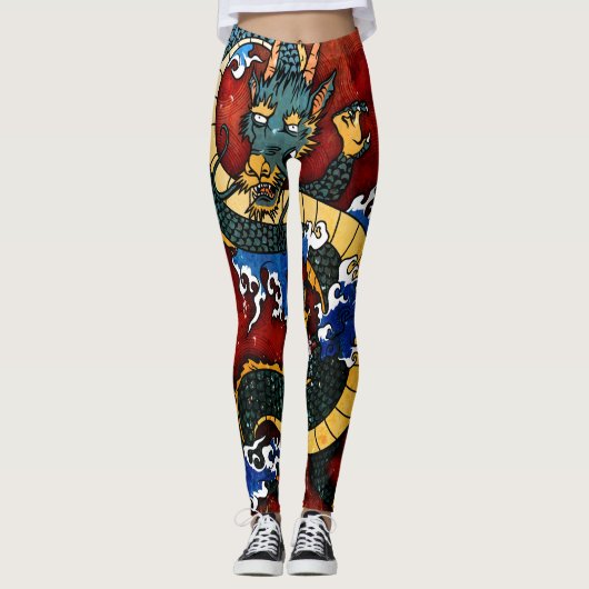 Japanse draak leggings (Voorkant)