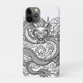 Japanse Draak Lijn Kunst Muismat Design Case-Mate iPhone Case