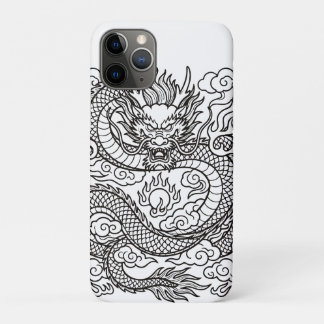Japanse Draak Lijn Kunst Muismat Design Case-Mate iPhone Case
