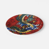 Japanse draak papieren bordje (Gekanteld)