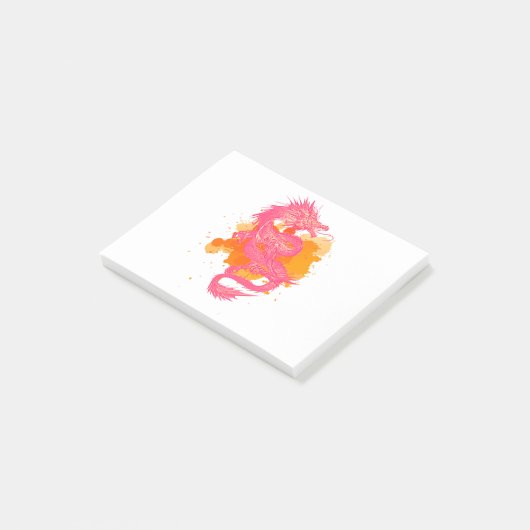Japanse draak post-it® notes (Schuin)