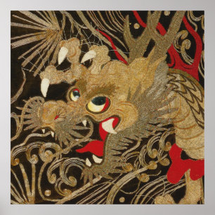  Japanse draak Poster