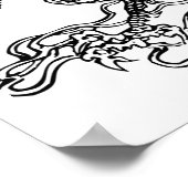 Japanse draak poster (Hoek)