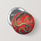 Japanse draak ronde button 5,7 cm (Voorkant /achterkant)