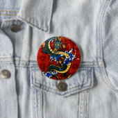 Japanse draak ronde button 7,6 cm (In situ)