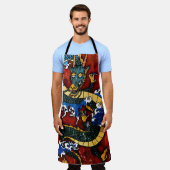 Japanse draak schort (Gedragen)