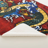 Japanse Draak Sherpa Deken (3/4)