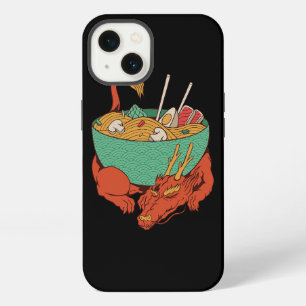 Japanse Draak Slapend Met Ramen Kom Ramen Noo iPhone 13 Hoesje