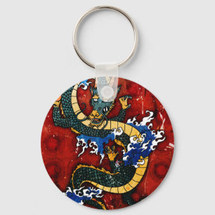 Japanse draak sleutelhanger