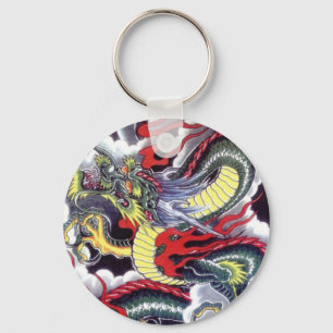 Japanse draak sleutelhanger