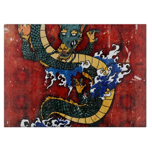 Japanse draak snijplank (Voorkant)