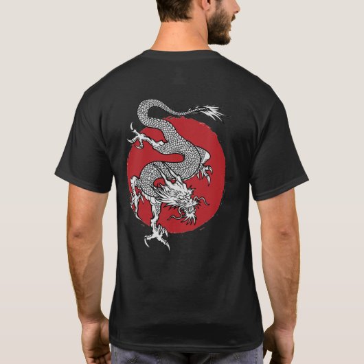Japanse draak t-shirt (Achterkant)
