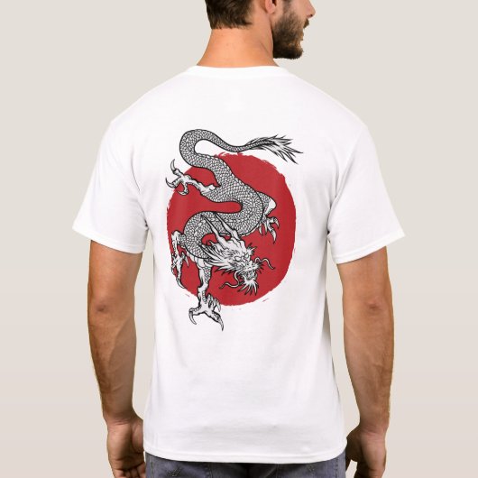 Japanse draak t-shirt (Achterkant)