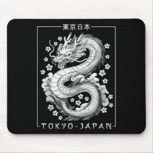 Japanse draak Tokio Japan jaren 80 Aziatische myth Muismat