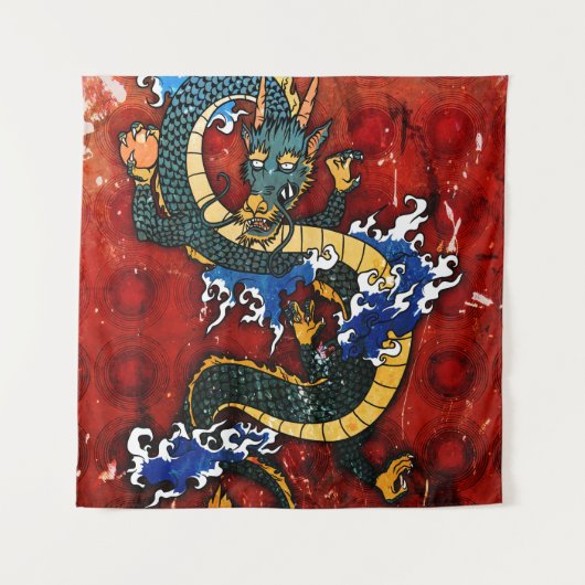 Japanse Draak Wandkleed (Voorkant)