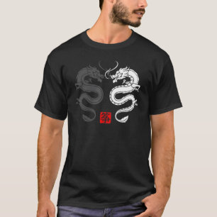 Japanse draak  Yin Style E Boy Girl Chine T-shirt