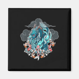 Japanse dragon Anime Japan Tattoo Anime Lover Cut Magneet