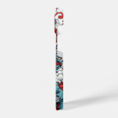 Japanse dragon iPhone 14 Slim Fit Hoesje, Glanzend iPhone Hoesje (Linkerkant)