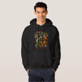 Japanse Dragon Tiger Battle Hoodie (Voorkant volledig)