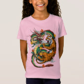 Japanse Dragon Tiger Battle T-shirt (Voorkant)