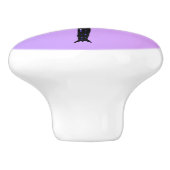  Japanse dragonfly, amethyst paars Keramische Knop (Zijkant)