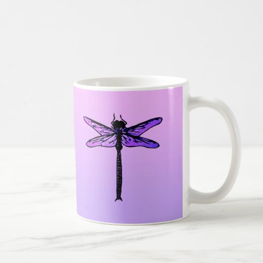Japanse dragonfly, amethyst paars Koffiemok (Rechts)